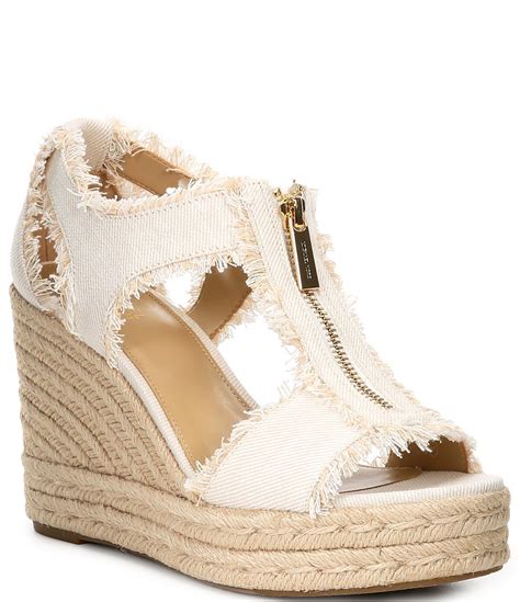 michael michael kors berkley wedge|michael kors berkley denim sandals.